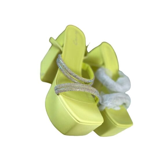 Circus NY by Sam Edelman Mila Jewel Strappy Rhinestone Platform Sandals 6.5 NWOT - Picture 9 of 12